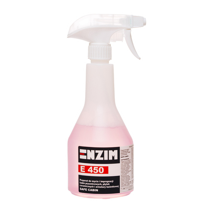 E 450 - Preparat do mycia i impregnacji kabin prysznicowych, płytek ceramicznych i armatury łazienkowej SAFE CABIN 500ml