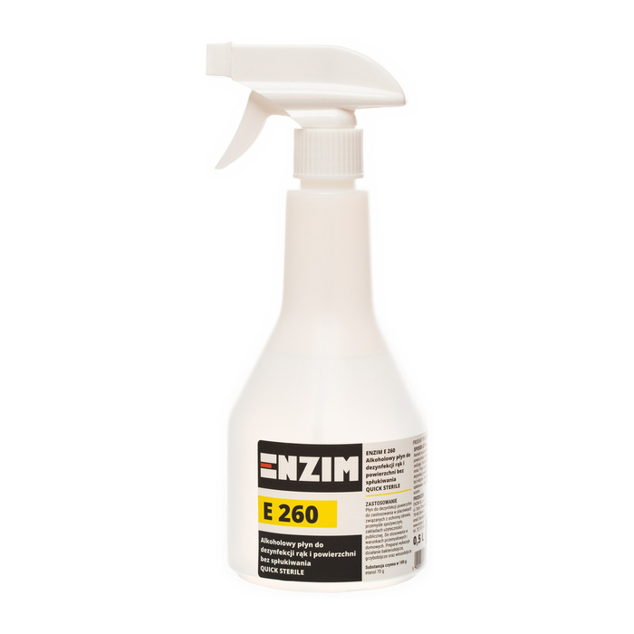 E 260 - Alkoholowy płyn do szybkiej dezynfekcji 500 ml QUICK STERILE