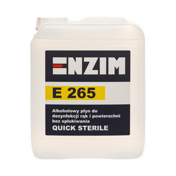 E 265 - Alkoholowy płyn do szybkiej dezynfekcji 5 L QUICK STERILE